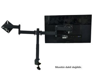 electroon 17-28'' 360derece Çiftli LCD-LED TV-Monitör Masa Aparatı M200x360