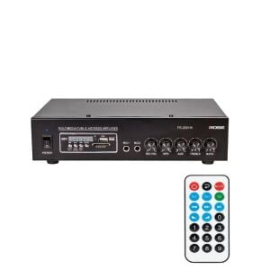 Rose FR-2001W 80Watt 2 Mikrofon Girişli Mp3+ Bluetooth+SD Kart+Kumandalı Trafolu Anfi
