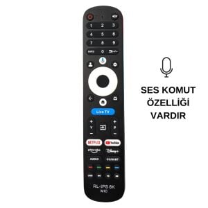 RedLine RL-IPS 8K QLED TV Kumandası - Ses Komutlu