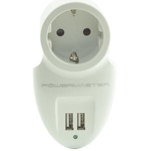 Powermaster 2xUSB Çıkışlı Akım Korumalı Priz