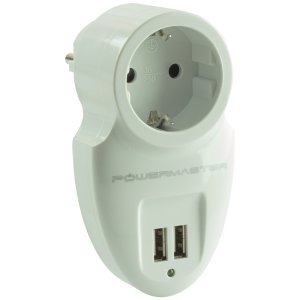 Powermaster 2xUSB Çıkışlı Akım Korumalı Priz