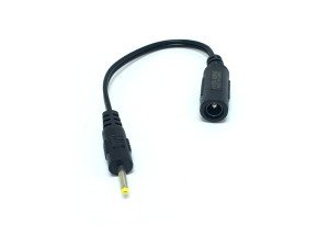 electroon 5.5x2.5mm Dişi - 2.5x0.7mm Erkek Çevirici Kablo 10cm