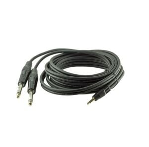 MagicVoice 3.5mm Stereo Erkek 2x 6.3mm Mono Erkek Kablo 3Metre