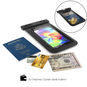 Espa Su Geçirmez Akıllı Telefon Kılıfı Siyah