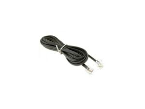 electroon 5 Metre Fişli Telefon Kablosu Siyah 6P/2C