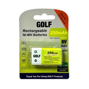 GOLF 9Volt 250mAh Ni-MH Şarjlı Pil