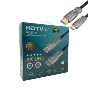 Fully 50metre 8K 60Hz AOC Fiber Optik HDMI Kablo 2.1v 7680x4320