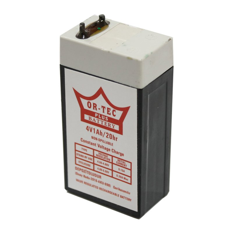 Ortec 4V 1A Bakımsız Kuru Akü 65x35x22mm