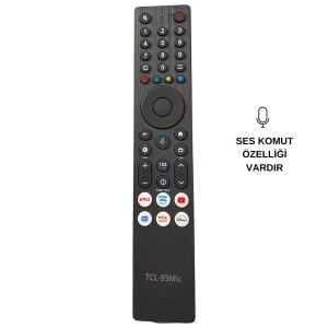 TCL Led Tv Kumanda Netflix Tuşlu - Ses Komutlu