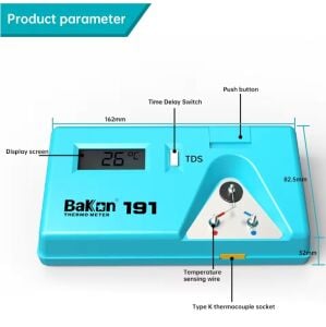 Bakon BK191 Havya Ucu Sıcaklık Test Kalibrasyon Cihazı