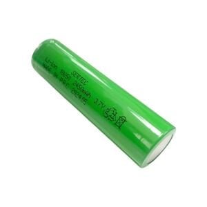 Sertec 18650 3.7Volt 2450Mah 1C Li-ion Şarjlı Pil Başlıklı Yeşil - 1 Adet