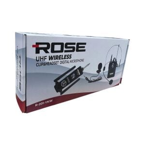 Rose R-201-YKW Tekli Yaka Ve Headset UHF Telsiz Mikrofon Seti