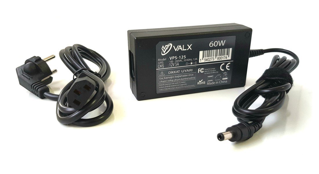 Valx LA-12050 12V 5A/60W Dc Switch Mode Adaptör