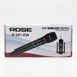 Rose R-201-EW Tekli El Tipi UHF Telsiz Mikrofon