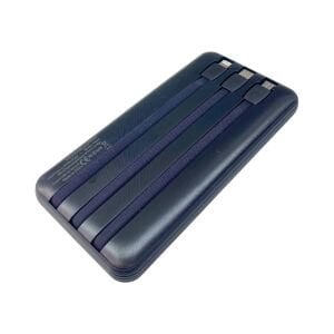 Chargeon 10000mAh Powerbank Dahili Çoklu Kablolu - Siyah