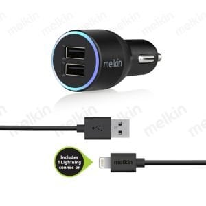 Melkin 2.1A Çift Usb Girişli iPhone5 iPhone6 Araç Çakmak Şarj Seti