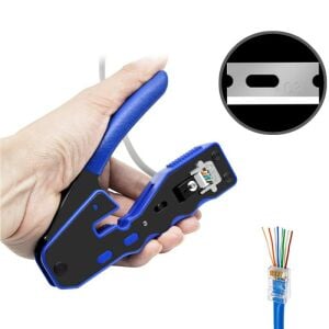 Powermaster PM-24017 EZ-RJ45 CAT6 Soket Sıkma Pensesi