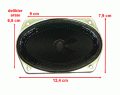 electroon 12CMx8CM Oval Mini TV Hoparlör