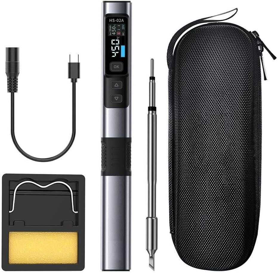 FNIRSI HS-02A Dijital Isı Ayarlı Type-C Kalem Havya 100W