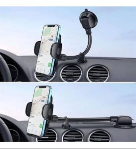 electroon ML201 Ayarlanabilir Vakum Kilitli Cam Ve Torpidoya Takılabilen Telefon Tutucu