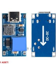 MT3608 Type-C USB 28V 2A DC Boost Modül Ayarlanabilir Voltaj Yükseltici