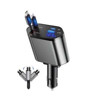 Subzero CR99 120W 4in1 Ayarlanabilir Araç içi Hızlı Çakmak Şarj Cihazı IOS - Android Uyumlu