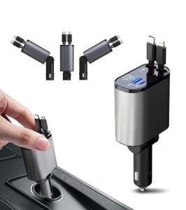 Subzero CR99 120W 4in1 Ayarlanabilir Araç içi Hızlı Çakmak Şarj Cihazı IOS - Android Uyumlu