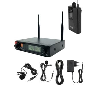 Rose R-702YY 2x48 Kanal 2li Yaka+Yaka UHF Telsiz Mikrofon