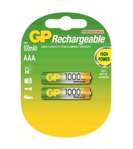 GP 1000mA Şarjlı İnce Kalem Pil AAA 1.2Volt