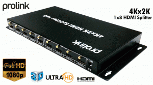 Prolink 1x8 HDMI Splitter 4Kx2K