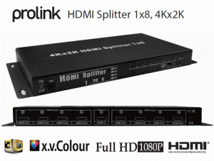 Prolink 1x8 HDMI Splitter 4Kx2K